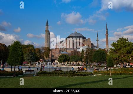 Eglise Sainte-Sophie d'Istanbul, Mosquée Aya Sofya, Turquie Banque D'Images