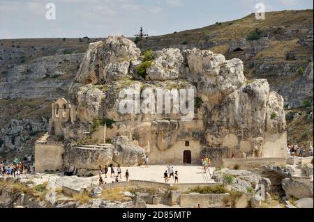 Église de Santa Maria di Idris, Sasso Caveoso, Sassi, Matera, Basilicate, Italie Banque D'Images