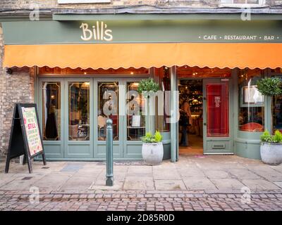 Restaurant bills à Green Street Cambridge, Royaume-Uni Banque D'Images