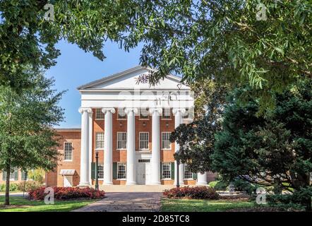 Université du Mississippi Lyceum à Ole Miss terminé en 1848 et utilisé comme hôpital de la guerre civile, Oxford, Mississippi, États-Unis Banque D'Images