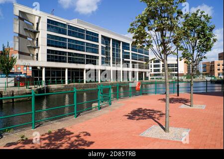 Bureaux, Scott Harbour, Roath Basin, Cardiff Bay, Cardiff, pays de Galles du Sud. Banque D'Images