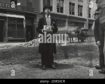 Photo d'époque Jacob August Riis - Blind Beggar 1888 Banque D'Images