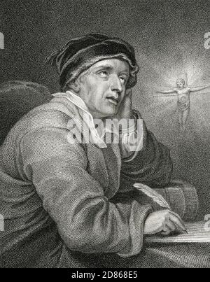 WILLIAM COWPER (1731-1800) poète et hymniste anglais Banque D'Images
