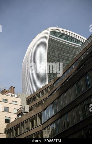 Londres, Royaume-Uni - le 30 octobre 2017 - le Walkie Talkie Office Building au 20 Fenchurch Street Banque D'Images