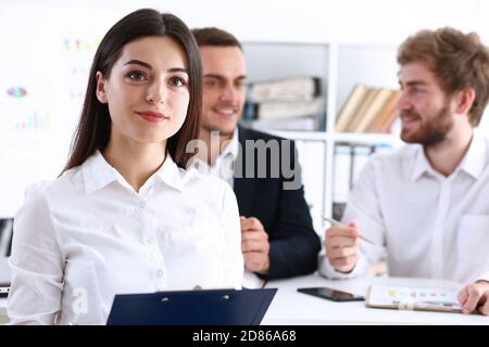 Femme d'affaires de beauté potrait Banque D'Images