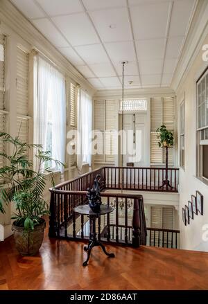 Maison Devon, intérieur, Kingston, paroisse de Saint Andrew, Jamaïque Banque D'Images