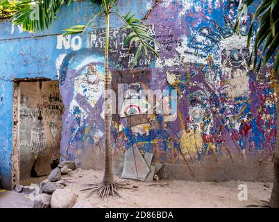 Black Ark Studio Ruins, 5 Cardiff Crescent, Washington Gardens, Kingston, paroisse de Saint Andrew, Jamaïque Banque D'Images