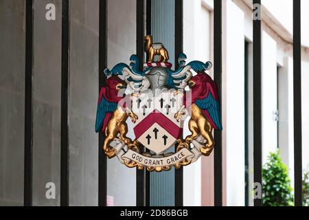 Londres, Royaume-Uni, 3 août 2019 :- le siège de la Worshipful Company of Grocers se trouve au Grocers' Hall, Princes Street, Londres Banque D'Images