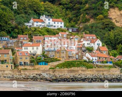 Runswick Bay, côte est de l'Angleterre. Banque D'Images