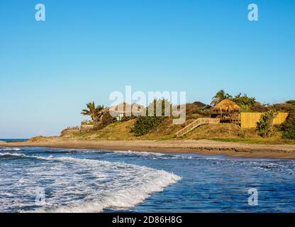 Old Wharf Beach, Treasure Beach, paroisse de Saint Elizabeth, Jamaïque Banque D'Images