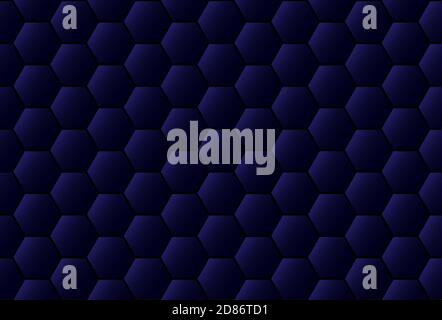 Motif hexagonal sans couture polygonal sombre abstrait Illustration de Vecteur