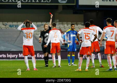 Kingston, Royaume-Uni. 27 octobre 2020. Lors du match EFL Sky Bet League 1 entre AFC Wimbledon et Blackpool au Kiyan Prince Foundation Stadium, Kingston, Angleterre, le 27 octobre 2020. Photo de Carlton Myrie. Utilisation éditoriale uniquement, licence requise pour une utilisation commerciale. Aucune utilisation dans les Paris, les jeux ou les publications d'un seul club/ligue/joueur. Crédit : UK Sports pics Ltd/Alay Live News Banque D'Images