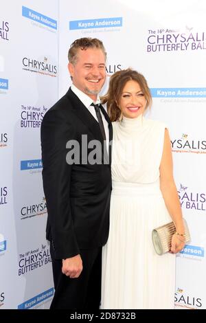 LOS ANGELES - 3 JUIN : Rebecca Gayheart, Eric Dane au 16e bal annuel aux papillons Chrysalis au domaine privé le 3 juin 2017 à Los Angeles, CA Banque D'Images