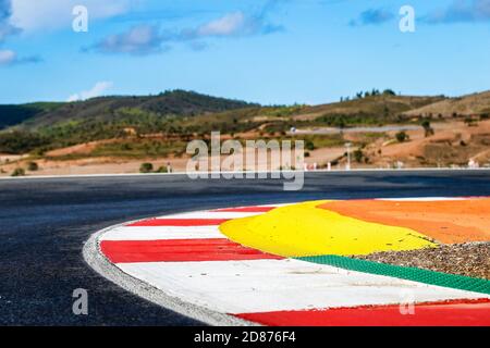 Illustration piste, piste, trottoir, vibreur, pendant la Formule 1 Heineken Grande Pr.mio de Portugal 2020, Grand Prix portugais, du 23 au 25 octobre C. Banque D'Images