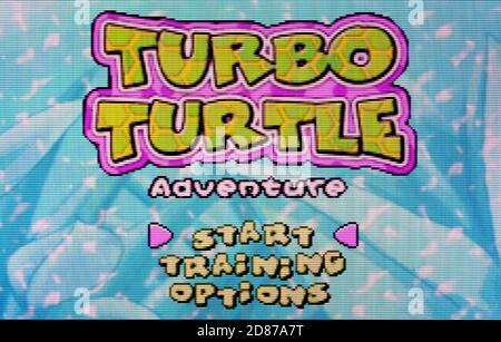 Turbo Turtle Adventure - Nintendo Game Boy Advance Videogame - Usage éditorial uniquement Banque D'Images
