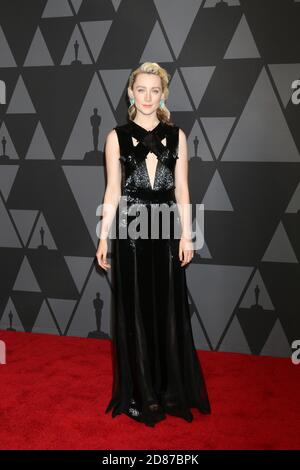 LOS ANGELES - 11 NOVEMBRE : Saoirse Ronan à l'AMPAS 9e Annual Governors Awards à la Dolby Ballroom le 11 novembre 2017 à Los Angeles, CA Banque D'Images