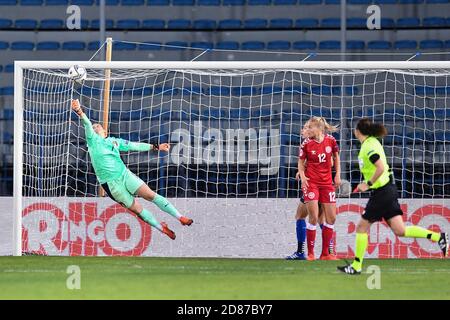 Empoli, Italie. empoli 2020, Italie, Stade Carlo Castellani, 27 octobre 2020, Laura Giuliani (Italie) pendant les qualifications Euro 2022 - Italie femmes vs Danemark - équipe italienne de football - crédit: LM/Lisa Guglielmi crédit: Lisa Guglielmi/LPS/ZUMA Wire/Alay Live News Banque D'Images