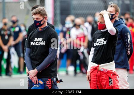 VERSTAPPEN Max (Ned), Aston Martin Red Bull Racing Honda RB16, VETTEL Sebastian (ger), Scuderia Ferrari SF1000, portrait pendant la Formule 1 Heinek C Banque D'Images