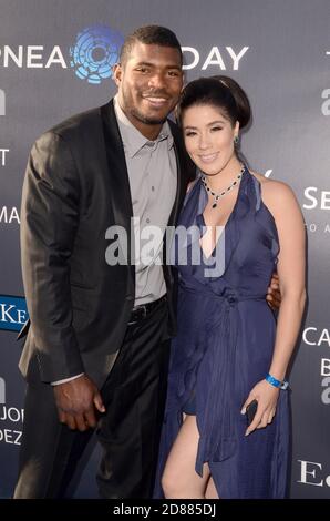 LOS ANGELES - 8 JUIN : Yasiel Puig, invité à Los Angeles Dodgers Foundations 3e gala annuel Blue Diamond au Dodger Stadium le 8 juin 2017 à Los Angeles, Californie Banque D'Images