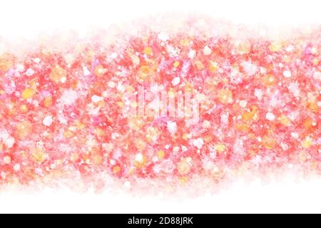 Noël rouge vague d'or vague abstrait ou naturel vintage aquarelle peinture manuelle de l'arrière-plan Banque D'Images