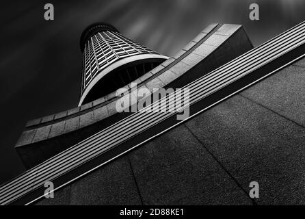 BT / Post Office Tower Londres contemporain Brutaliste Modern Architecture années 1960 Banque D'Images