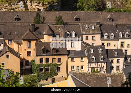 Luxembourg, ville de Luxembourg, la Grund - ville basse Banque D'Images