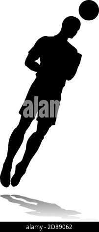 Football Soccer Player Silhouette Illustration de Vecteur