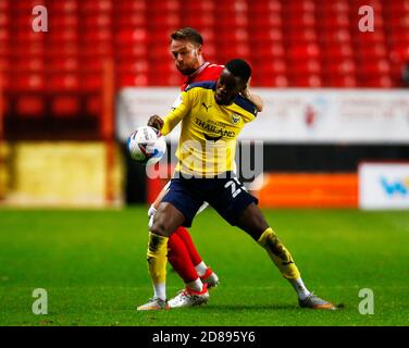 WOOLWICH, Royaume-Uni, OCTOBRE 27 : Olamide Shodipo d'Oxford United pendant la Sky Bet League One entre Charlton Athletic et Oxford United au V Banque D'Images