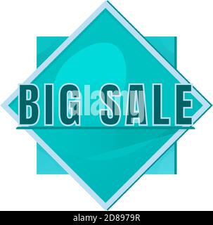Illustration de l'enseigne à panneaux vectoriels turquoise pour grandes ventes Illustration de Vecteur