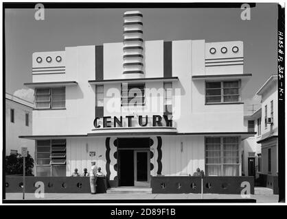 Century Hotel, 140 Ocean Drive, Miami Banque D'Images