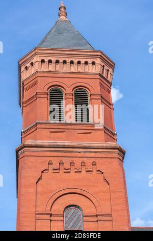 Datant de 1892, l'Église unie de G Street NW à Washington DC a été construite par la congrégation allemande évangélique luthérienne de Concordia Banque D'Images