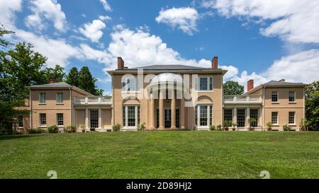 Tudor place conçu par William Thornton pour Martha Custis Peter, petite-fille de Martha Washington. Thornton était l'architecte du Capitole des États-Unis. Banque D'Images