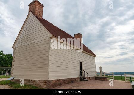 Le bâtiment de cuisine de 1775 de la résidence à Mount Vernon, maison du XVIIIe siècle de George Washington, en Virginie. Banque D'Images