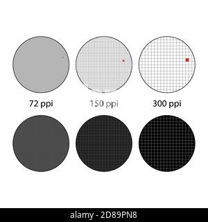 Cercles ppi différents Illustration de Vecteur