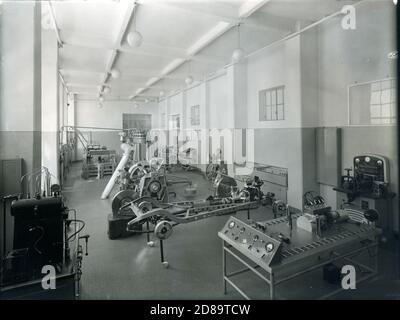 1930 - 40. Fiat - Ansaldo usine de gros moteurs. Turin, Italie Banque D'Images