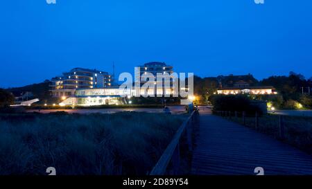 Ahrenshoop, Allemagne. 21 octobre 2020. L'hôtel de bien-être The Grand sur la péninsule Fischland-Darss-Zingst. L'hôtel est situé à seulement quelques mètres de la plage. Depuis la terrasse du toit, les touristes ont une vue fantastique sur la mer Baltique. Credit: Stephan Schulz/dpa-Zentralbild/ZB/dpa/Alay Live News Banque D'Images