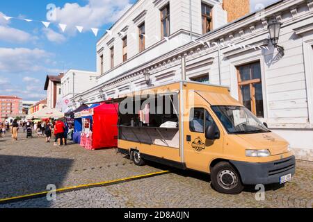 Festival de la bière, marché de Holesovice, Prague, République tchèque Banque D'Images