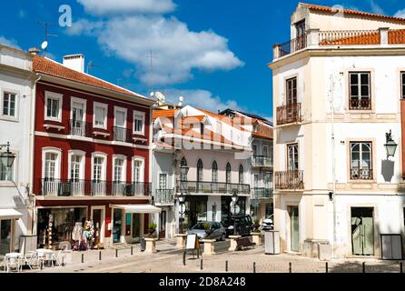 Architecture traditionnelle à Alcobaca, Portugal Banque D'Images