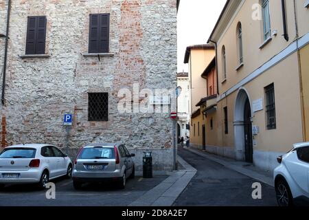 Brescia, Italie - 26 juillet 2019 : rue de Brescia, Lombardie, Italie Banque D'Images