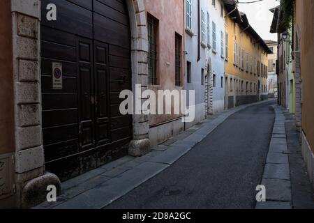 Brescia, Italie - 26 juillet 2019 : rue de Brescia, Lombardie, Italie Banque D'Images