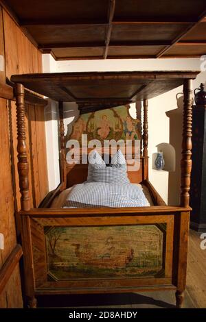 Intérieur des maisons historiques de la Fuggerei à Augsbourg, Bavière, Allemagne Banque D'Images