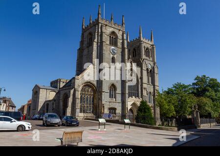 King's Lynn Minster (église St Margaret's), King's Lynn, Norfolk, Angleterre. Banque D'Images