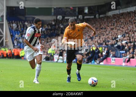 West Bromwich Albion et Wolverhampton Wanderers, 22 octobre 2006 aux Hawthorns. Jay Bothroyd et Curtis Davies Banque D'Images