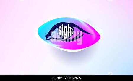 Modèle de logo Eye. Conception du logo pour les soins médicaux. Symbole créatif de l'opticien. Icône œil. Médical, santé, magasin, ophtalmologie diagnostic Illustration de Vecteur
