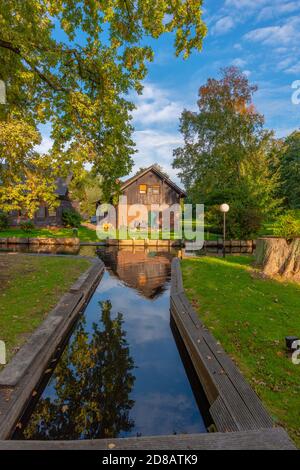 Communauté de Lehde, Spree Forrest Oberstreewald, Brandebourg, Allemagne de l'est, Europe Banque D'Images