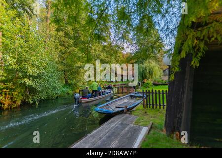 Communauté de Lehde, Spree Forrest Oberstreewald, Brandebourg, Allemagne de l'est, Europe Banque D'Images