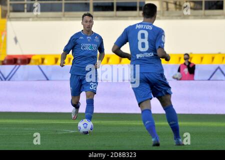 Benevento, Italie. 28 octobre 2020. Nicolas Haas joueur d'Empoli, lors du match de coupe italienne entre Benevento et Empoli résultat final 2-4, match joué au stade Ciro Vigorito à Benevento. Italie, 28 octobre 2020. (Photo par Vincenzo Izzo/Sipa USA) crédit: SIPA USA/Alay Live News Banque D'Images