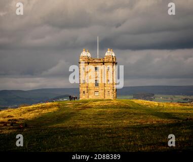 La cage, ancien pavillon de chasse pour le domaine de Lyme Park, Stockport, Cheshire, Banque D'Images