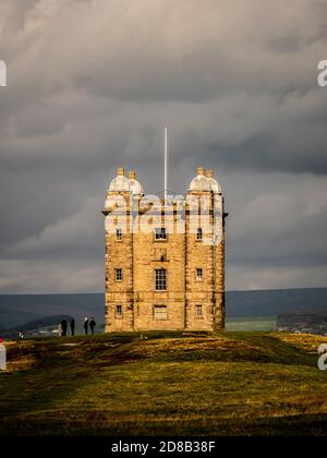 La cage, ancien pavillon de chasse pour le domaine de Lyme Park, Stockport, Cheshire, Banque D'Images