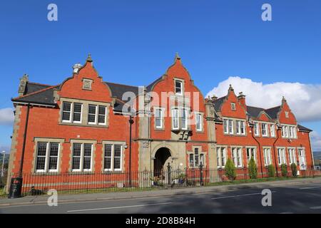 County Buildings (aujourd'hui résidences privées), High Street, Llandrindod Wells, Radnorshire, Powys, pays de Galles, Grande-Bretagne, Royaume-Uni, Royaume-Uni, Europe Banque D'Images